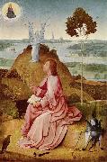 BOSCH, Hieronymus Saint John the Evangelist on Patmos France oil painting artist